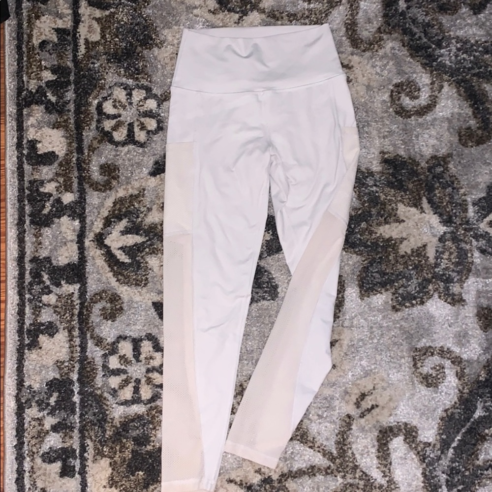 Aerie White Mesh Leggings